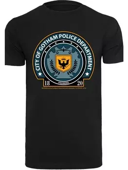 Футболка F4NT4STIC DC Comis Superhelden Batman Gotham Police Dept, черный