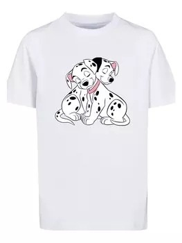 Футболка F4NT4STIC Disney 101 Dalmatiner Puppy Love, белый