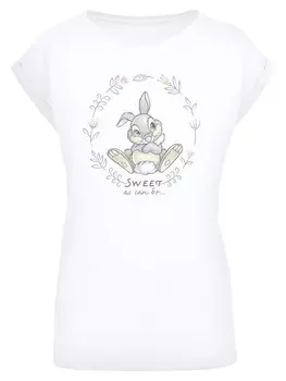 Футболка F4NT4STIC Disney Bambi Klopfer Thumper Sweet As Can Be, белый