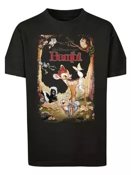 Футболка F4NT4STIC Disney Bambi Retro Poster, черный