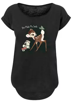 Футболка F4NT4STIC Disney Bambi Smile, черный