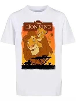 Футболка F4NT4STIC Disney Der Knig der Lwen Simba and Mufasa, белый