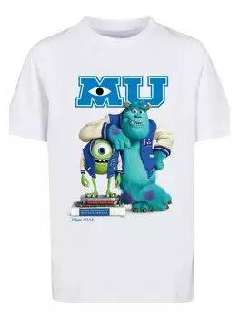 Футболка F4NT4STIC Disney Die Monster Uni Poster, белый
