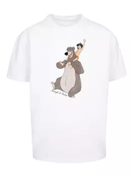 Футболка F4NT4STIC Disney Dschungelbuch Mogli und Balu, белый