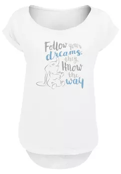Футболка F4NT4STIC Disney Dumbo Follow Your Dreams, белый