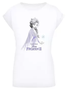 Футболка F4NT4STIC Disney Frozen 2 Elsa Unity Snowflake, белый