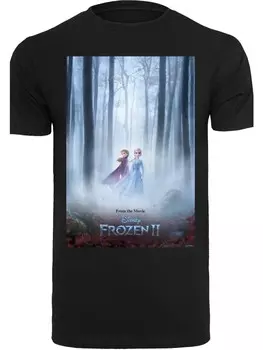 Футболка F4NT4STIC Disney Frozen 2 Movie Film Poster, черный