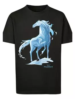Футболка F4NT4STIC Disney Frozen 2 Nokk Wassergeist Pferd, черный
