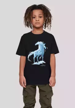 Футболка F4NT4STIC "Disney Frozen 2 Nokk Water Spirit Horse", унисекс для детей, товары премиум-класса, для мальчиков, для девочек, с принтом, черный