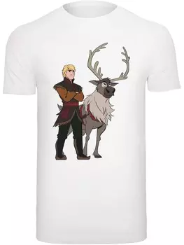 Футболка F4Nt4Stic Disney Frozen 2 Sven And Kristoff, белый