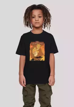 Футболка F4NT4STIC "Disney King Lion Simba and Mufasa", унисекс для детей, товары премиум-класса, для мальчиков, для девочек, с принтом, черный