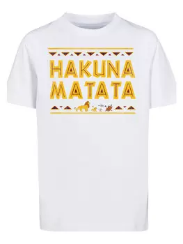 Футболка F4NT4STIC Disney Knig der Lwen Hakuna Matata, белый
