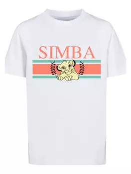 Футболка F4NT4STIC Disney Knig der Lwen Simba Stripes, белый