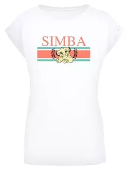 Футболка F4NT4STIC Disney Knig der Lwen Simba Stripes, белый