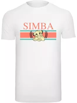 Футболка F4Nt4Stic Disney Knig der Lwen Simba Stripes, белый