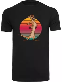 Футболка F4Nt4Stic Disney Knig Der Lwen Timon Sunset, черный