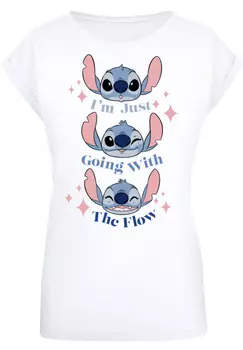 Футболка F4NT4STIC Disney Lilo & Stitch Going With The Flow, белый