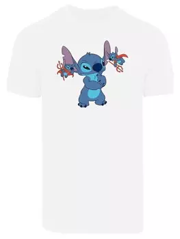 Футболка F4NT4STIC Disney Lilo & Stitch Kleine Teufel, белый
