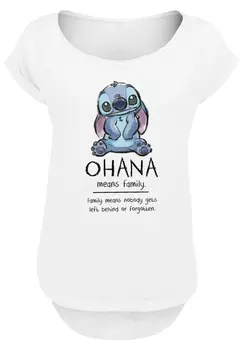 Футболка F4NT4STIC Disney Lilo & Stitch Ohana Means Family, белый