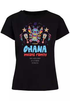 Футболка F4NT4STIC Disney Lilo & Stitch Ohana Mexico, черный
