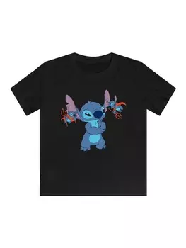 Футболка F4NT4STIC Disney Lilo Stitch Teufel Comic, черный