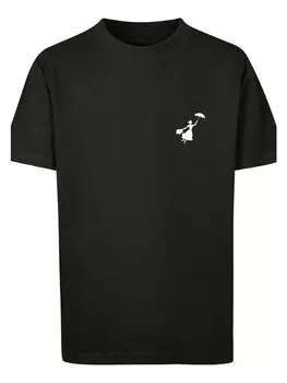 Футболка F4NT4STIC Disney Mary Poppins Flying Silhouette, черный