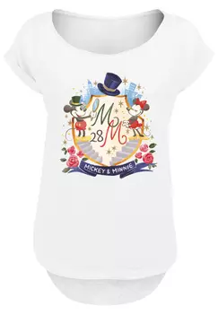 Футболка F4NT4STIC Disney Mickey & Minnie Mickey & Minnie 28, белый