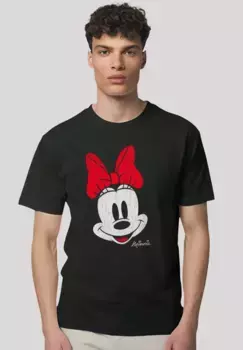 Футболка F4NT4STIC "Disney Mickey Mouse Minnie Face Vintage Look", премиум-качество, черный