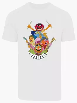 Футболка F4Nt4Stic Disney Muppets Dr. Teeth and The Electric Mayhem, белый