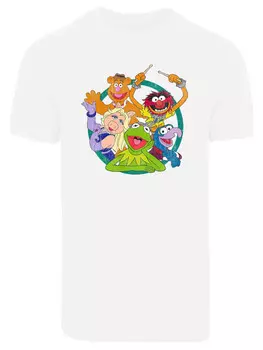 Футболка F4NT4STIC Disney Muppets Group Circle, белый