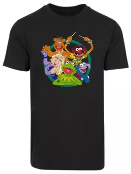 Футболка F4Nt4Stic Disney Muppets Group Circle, черный