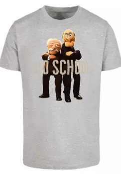 Футболка F4NT4STIC Disney Muppets Waldorf & Statler grey melange, цвет grau meliert