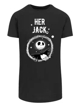 Футболка F4Nt4Stic DISNEY NIGHTMARE BEFORE CHRISTMAS HER JACK, черный