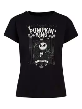 Футболка F4Nt4Stic DISNEY NIGHTMARE BEFORE CHRISTMAS KING JACK, черный