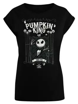 Футболка F4Nt4Stic DISNEY NIGHTMARE BEFORE CHRISTMAS KING JACK, черный