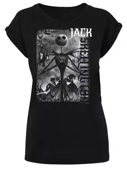 Футболка F4NT4STIC Disney Nightmare Before Christmas Skellington, черный