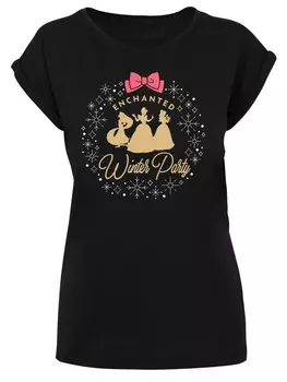 Футболка F4NT4STIC Disney Prinzessin Enchanted Winter Party, черный