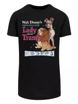 Футболка F4NT4STIC Disney Susi und Strolch Distressed, черный