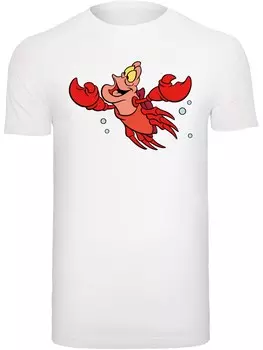 Футболка F4Nt4Stic Disney The Little Mermaid Sebastian Bubbles, белый
