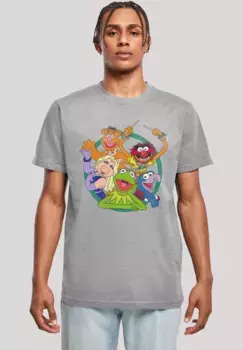 Футболка F4NT4STIC "Disney The Muppets Group Circle", принт, серый