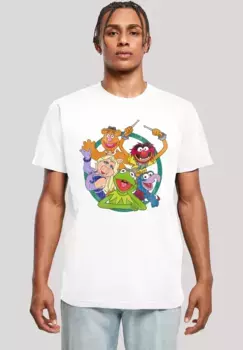 Футболка F4NT4STIC "Disney The Muppets Group Circle", принт, белый