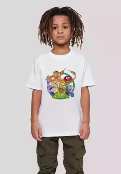 Футболка F4NT4STIC "Disney The Muppets Group Circle", принт, белый