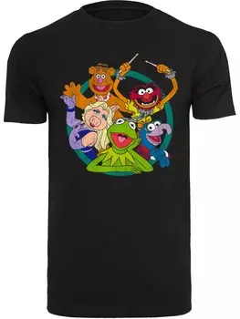 Футболка F4Nt4Stic Disney The Muppets Group Circle, черный