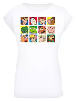 Футболка F4NT4STIC Disney Toy Story Woody Buzz Aliens Rex, белый