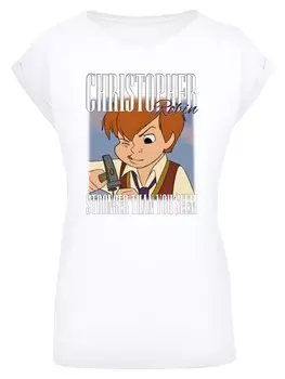 Футболка F4NT4STIC Disney Winnie Puuh Der Br Christopher Robin, белый