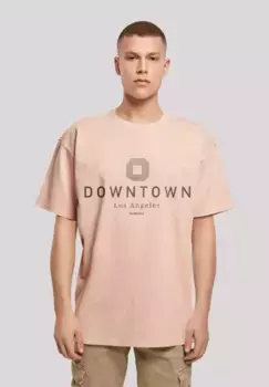 Футболка F4NT4STIC "Downtown LA OVERSIZE TEE", принт, цвет Amber