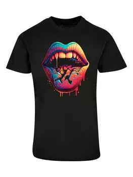 Футболка F4Nt4Stic Drooling Lips, черный