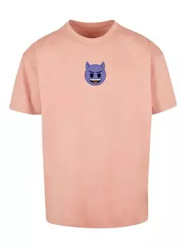 Футболка F4NT4STIC emoji couture evil smiling purple face, цвет amber