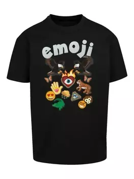 Футболка F4NT4STIC emoji couture logo with icons, черный