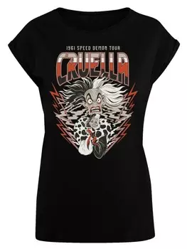 Футболка F4NT4STIC Extended Shoulder T-Shirt Disney Villians Cruella, черный